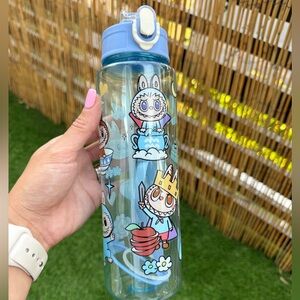 Labubu Kawaii Water Bottle: 650ml Leakproof Anime Drinkware